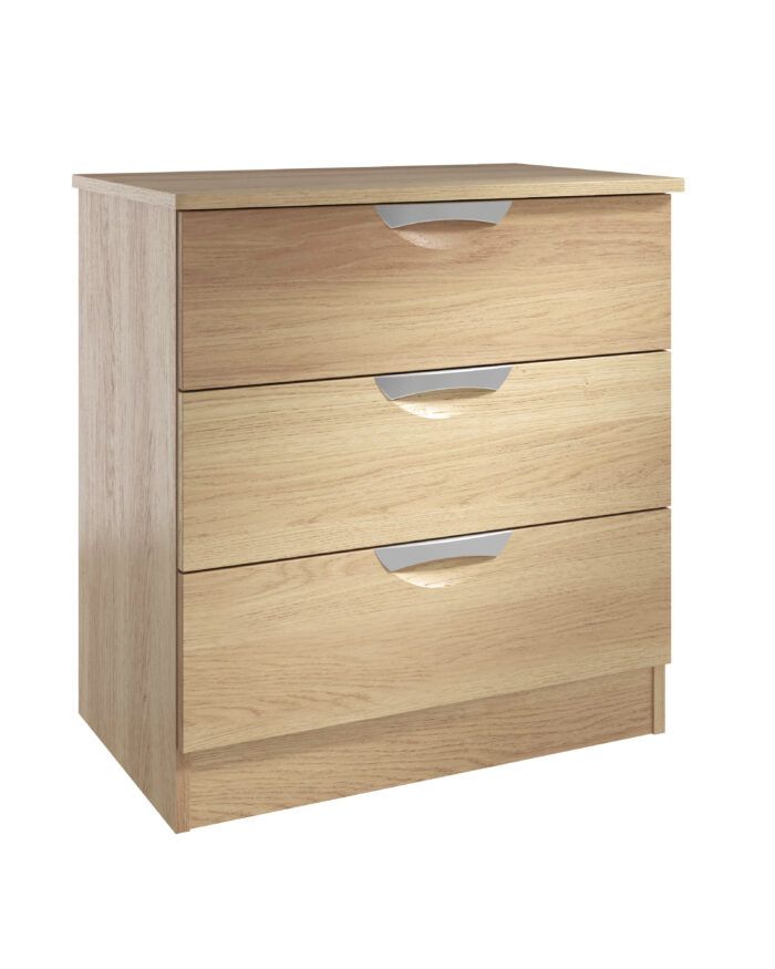 Camden 3 drawer wide chest dressing table height & depth